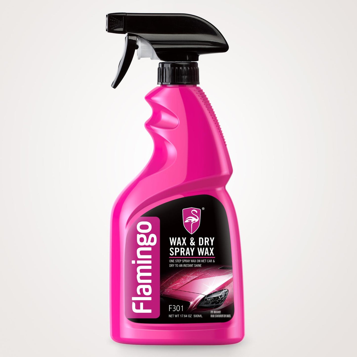 Spray wax for drying and polishing