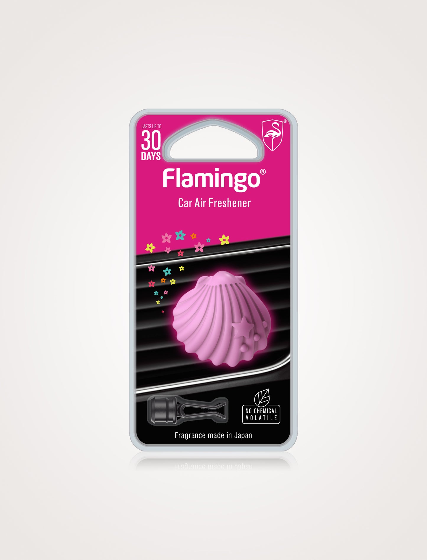 Flamingo EVA CAR AIR FRESHENER-SHELL Black Opium